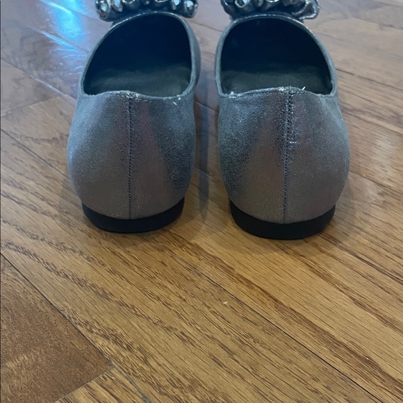 G by Guess Metallic Flats with Floral Embellishment - Picture 6 of 9